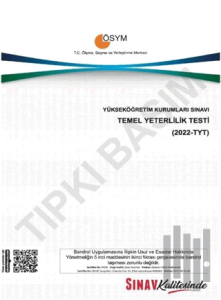 2022 TYT Tıpkı Basım Çıkmış Sorular