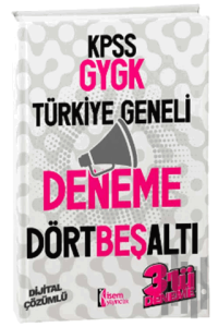 2024 İsem KPSS GYGK Türkiye Geneli Deneme 4-5-6