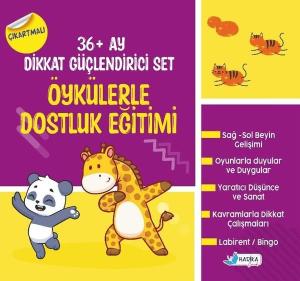 3 - 6 Yaş Öykülerle Dostluk Eğitimi-36 + Ay Dikkat Güçlendirici Set