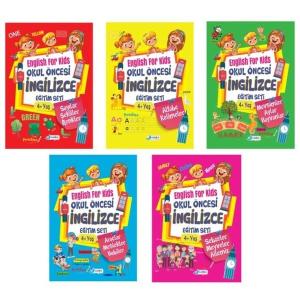4-6 Yaş Okul Öncesi İngilizce Eğitim Seti - 5 Kitap Takım
