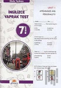 7. Sınıf Okula Yardımcı İngilizce Yaprak Test