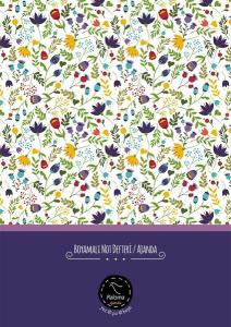 Çiçekli Boyamalı Süresiz Ajanda (Ciltli)