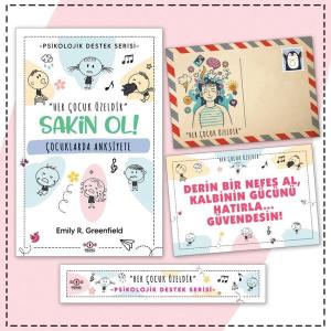 Çocuklarda Anksiyete - Kartpostal ve Ayraç - Çocuklar İçin Psikolojik Destek Serisi