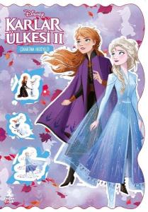 Disney Karlar Ülkesi 2 - Bol Bol Boya - Bol Bol Yapıştır Boyama Kitabı - Çıkartma Hediyeli!