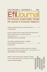 Efil Ekonomi Araştırmaları Dergisi Cilt: 4 Sayı: 4 - 2021