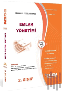 Emlak Yönetimi Konu Anlatımlı Soru Bankası-Güz Dönemi(3. Yarıyıl) Kod: 233