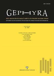 Gephyra Sayı 13 / Volume 13 - 2016 (Ciltli)