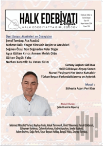 Halk Edebiyatı Dergisi Sayı: 60 Mayıs - Haziran 2024