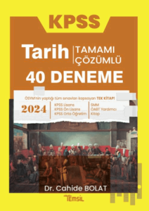 KPSS Tarih 40 Deneme Tamamı Çözümlü