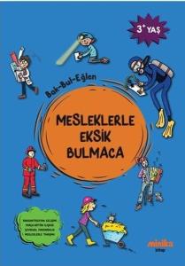 Mesleklerle Eksik Bulmaca Bak - Bul - Eğlen 3+Yaş
