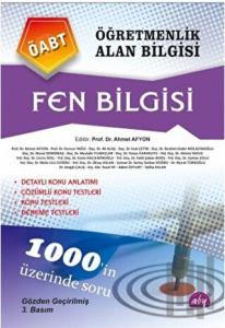 Öğretmenlik Alan Bilgisi  Fen Bilgisi ÖABT