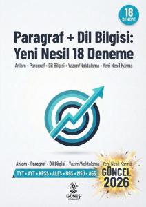 Paragraf + Dil Bilgisi: Yeni Nesil 18 Deneme