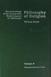 Philosophy of Religion Volume 8 (Ciltli)