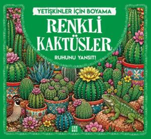 Renkli Kaktüsler & Yetişkinler için Boyama