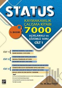 Status Kaymakamlık Çalışma Kitabı 7000 Açıklamalı ve Çözümlü Soru (3 Cilt Takım) (Ciltli)