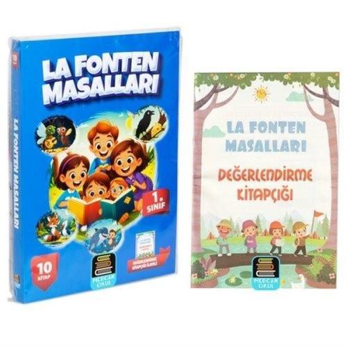 1. Sınıf Okuma Seti La Fonten Masalları 10 Kitap + Değerlendirme Kitap