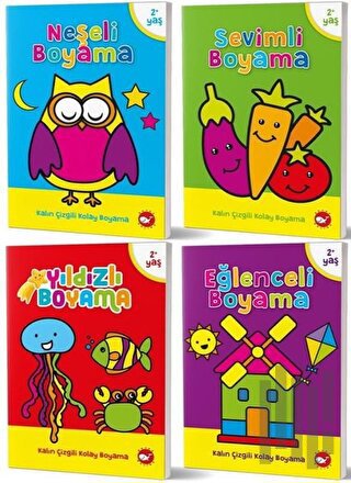 2-4 Yaş Boyama Kitapları Seti (4 Kitap Takım) | Kitap Ambarı