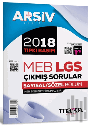 201 LGS 8. Sınıf Arşiv Serisi Tıpkı Basım Çıkmış Sorular Tamamı Video Çözümlü