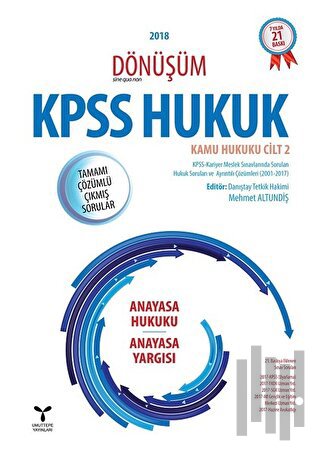 2018 Dönüşüm KPSS Hukuk - Kamu Hukuku Cilt 2