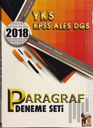 2018 YKS KPSS ALES DGS Paragraf Deneme Seti