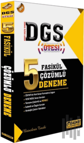2019 DGS Ötesi 5 Fasikül Çözümlü Deneme