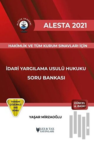2021 Alesta İdari Yargılama Usulü Hukuku Soru Bankası