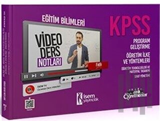 2021 KPSS Eğitim Bilimleri Program Geliştirme Öğretim İlke ve Yöntemleri Video Ders Notları