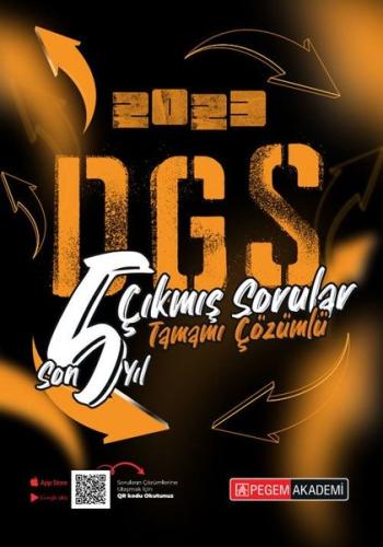 2023 DGS Tamamı Çözümlü Çıkmış Sorular Son 5 Yıl