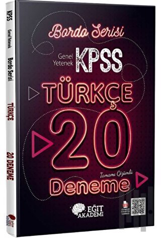 KPSS Türkçe Tamamı Çözümlü 20 Bordo Deneme Sınavı