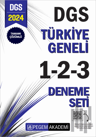 2024 DGS Tamamı Çözümlü Türkiye Geneli 1-2-3 (3'lü Deneme Seti)