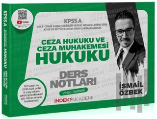 2024 KPSS A Grubu Ceza Hukuku ve Ceza Muhakemesi Hukuku Video Ders Notları