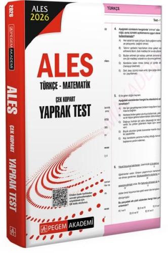 2026 ALES Türkçe - Matematik Çek Kopart Yaprak Test