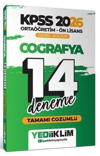 2026 KPSS Ortaöğretim Ön Lisans Genel Kültür Coğrafya Tamamı Çözümlü 14 Deneme