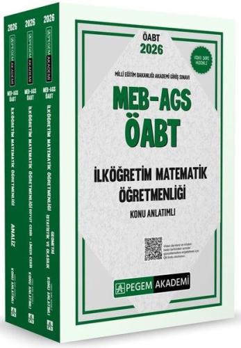 2026 MEB AGS ÖABT İlköğretim Matematik Konu Anlatımlı (3 Kitap)