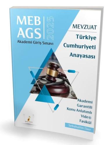 2055 MEB - AGS Mevzuat Türkiye Cumhuriyeti Anayasası Akademi Giriş Sınavı