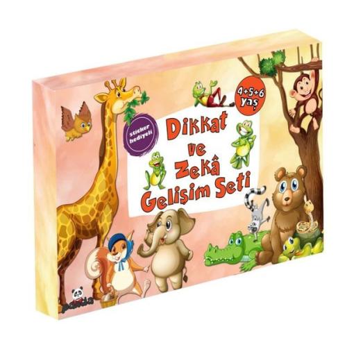 4-5-6 Yaş Dikkat ve Zeka Gelişim Seti - Sticker Hediyeli - 3 Kitap Tak