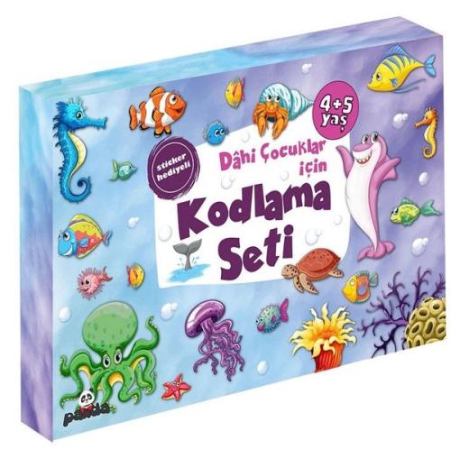 4+5 Yaş Dahi Çocuklar için Kodlama Seti | Kitap Ambarı