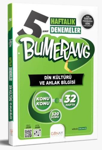 5. Sınıf Bumerang 32 Haftalık Din Kültürü ve Ahlak Bilgisi Denemeleri
