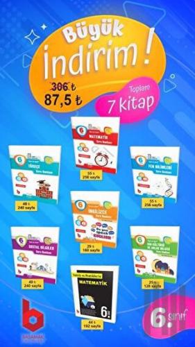 6. Sınıf Soru Bankası Seti (7 Kitap) | Kitap Ambarı