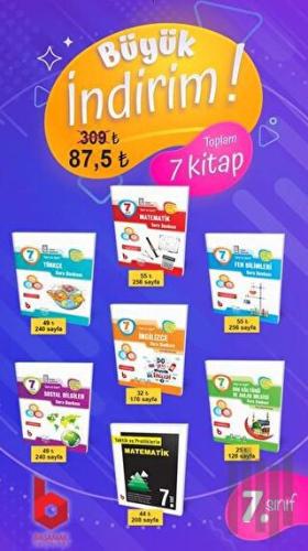 7. Sınıf Soru Bankası Seti (7 Kitap) | Kitap Ambarı