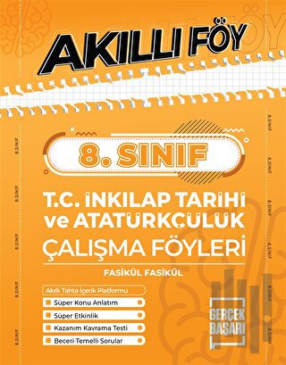 8. Sınıf Akıllı Föy T.C. İnkılap Tarihi ve Atatürkçülük Çalışma Föyleri