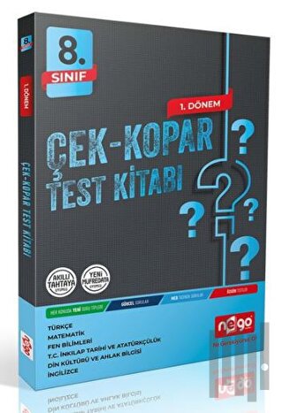8. Sınıf Çek Kopar Test Kitabı 1. Dönem | Kitap Ambarı