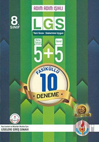 8. Sınıf LGS Adım Adım Işıklı 10 Deneme Sınavı