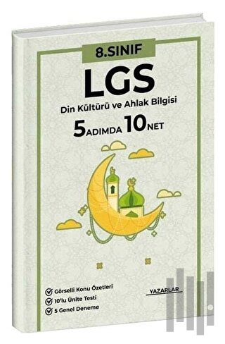 8. Sınıf LGS Din Kültürü 5 Adımda 10 Net Soru Bankası ve Deneme Sınavl