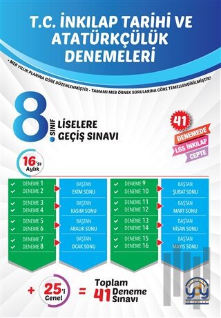 8. Sınıf T.C. LGS İnkılap Tarihi ve Atatürkçülük Denemeleri