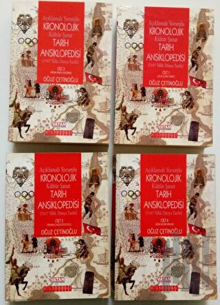 Açıklamalı Yorumlu Kronolojik Tarih Ansiklopedisi (4 Cilt Takım) (Cilt