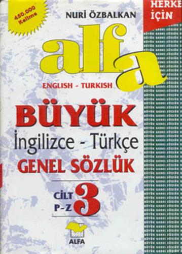 Alfa Sözlük Büyük İngilizce-Türkçe
