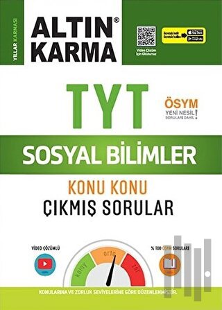 Altın Karma TYT Sosyal Bilimler Konu Konu Çıkmış Sorular