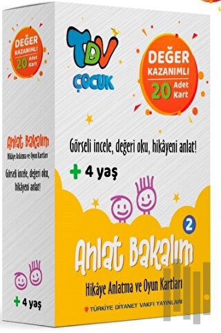Anlat Bakalım 2 Hikaye Anlatma ve Oyun Kartları Değer Kazanımlı 20 Kart