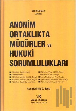 Anonim Ortaklıkta Müdürler ve Hukuki Sorumlulukları (Ciltli)